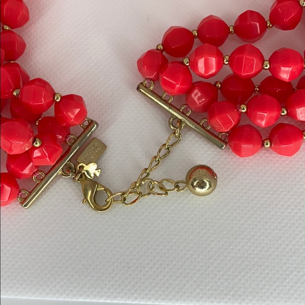 Kate Spade 5 strand strawberry beaded necklace